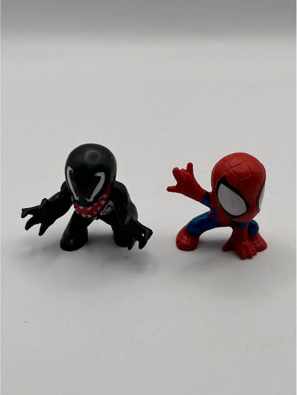 Hasbro Marvel Super Hero Squad Spider-Man & Venom Mini Figures Lot of 2 Used